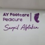Ay Footcare pedicure 3d letters