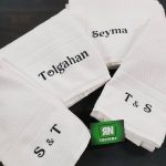 Seyma & Tolgahan handdoeken geborduurd